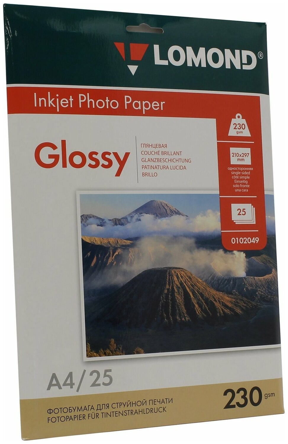 Бумага Lomond A4 Photo Paper 0102049 230 г/м² 25 лист., белый