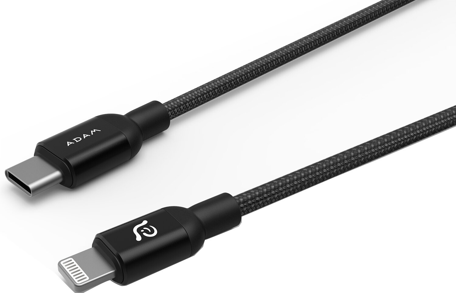Кабель Adam Elements PeAk II C200B USB-C-Lightning 2 м, чёрный — фото 1