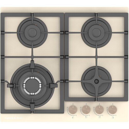 Газовая варочная панель Zigmund & Shtain M 26.6 I, бежевый
