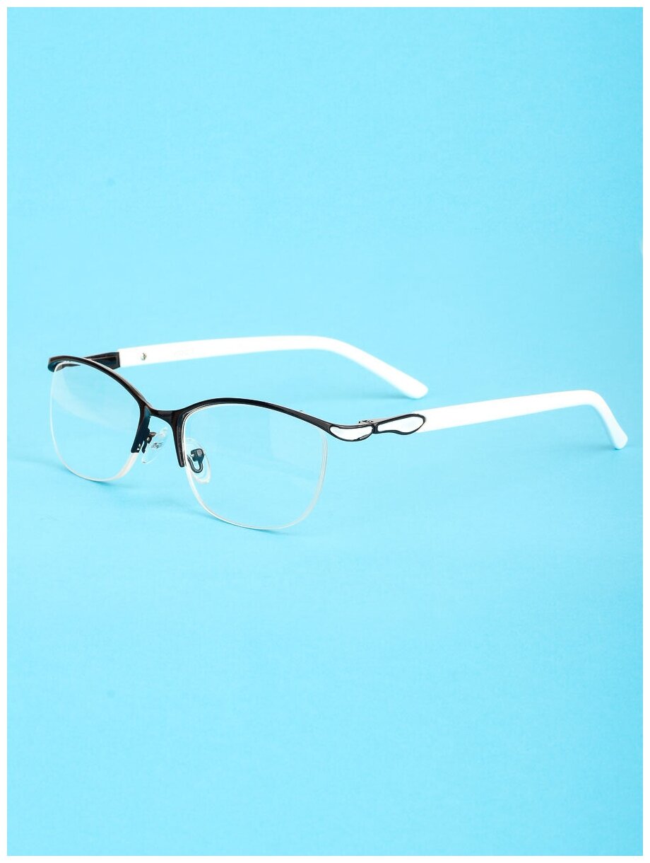 Готовые очки для чтения черные с диоптриями +2.75 футляр
