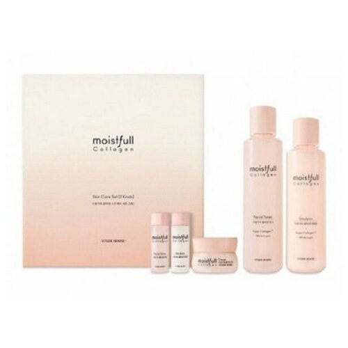 Набор антивозрастной с коллагеном Etude House Moistfull Collagen Set (2Kinds) тонер etude house moistfull collagen facial toner 200 мл