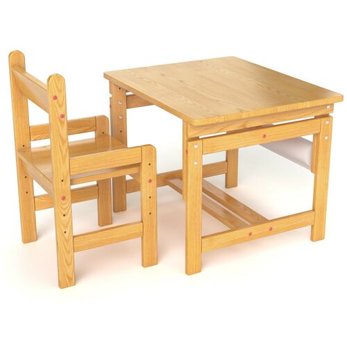Комплект Мегакот стол + стул ДС-365+265 60x50 см сосна