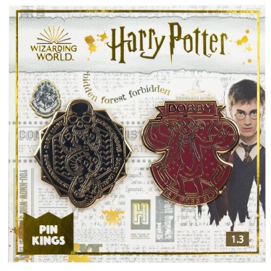 Значок Pin Kings Гарри Поттер 1.3 Чёрная метка и Добби - набор из 2 шт