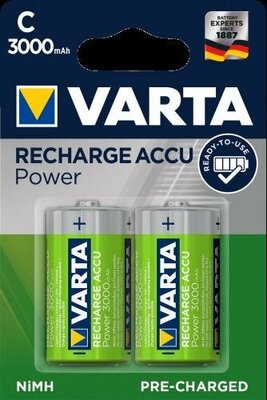 Аккумулятор Varta HR14 Recharge Accu Power 3000mAh Ni-Mh Ready-to-Use BL2 , 2шт.