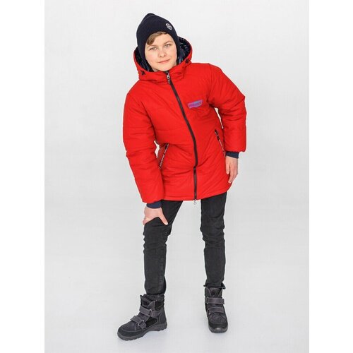 Куртка  зимняя, размер 152, красный