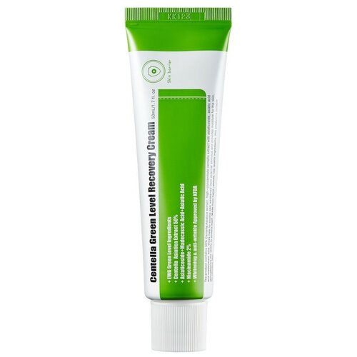Purito Centella Green Level Recovery Cream Успокаивающий крем для восстановления кожи лица с центеллой, 50 мл purito сыворотка для восстановления кожи с центеллой centella green level buffet serum 60 мл