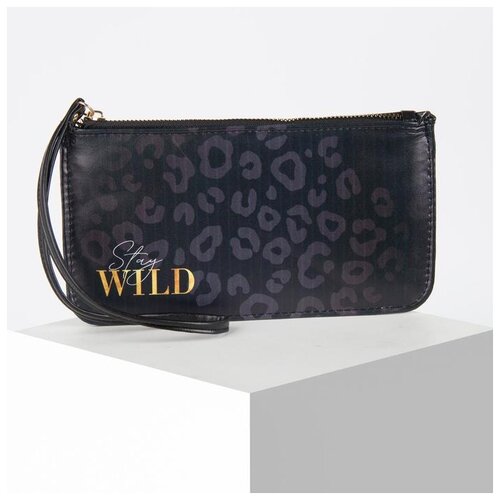 фото Кошелек женский, 21.5х11.5*1.5 см, "stay wild", черный 5215819 сима-ленд