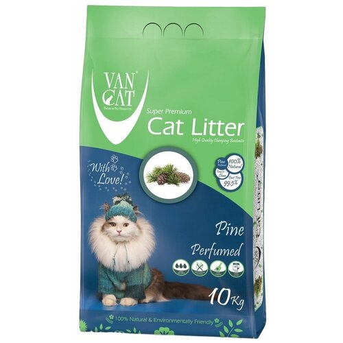 Комкующийся наполнитель Van Cat Pine, 10л