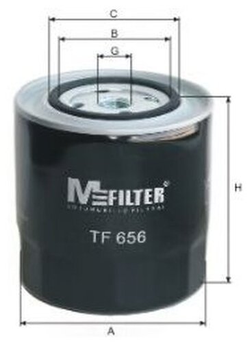 Фильтр масляный Mfilter TF 656