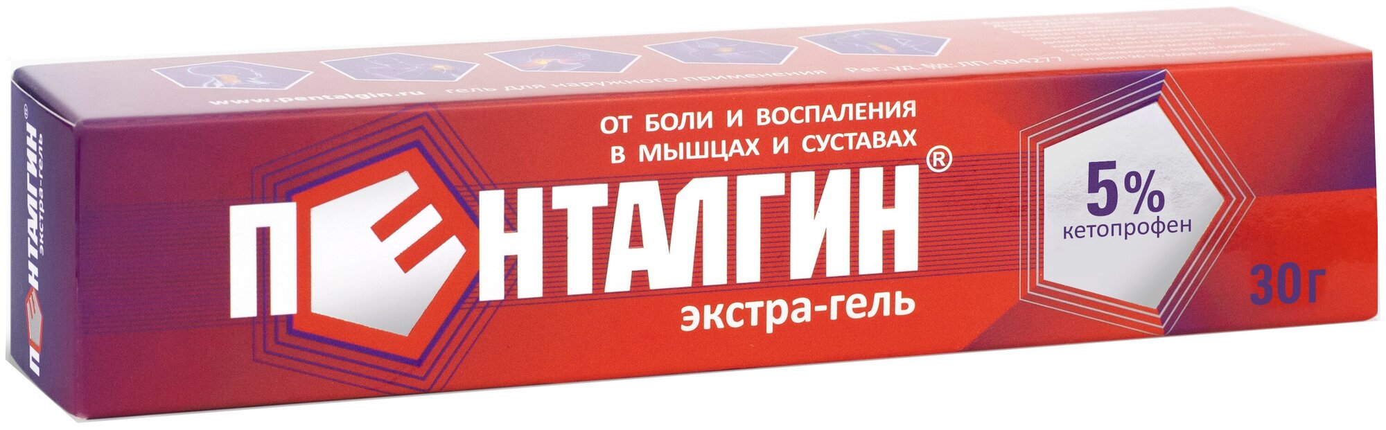 Пенталгин экстра-гель гель д/нар. прим., 5%, 30 г