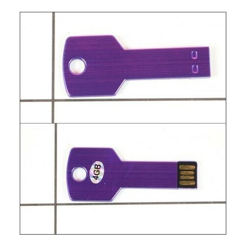 Флеш-диск USB 4Gb ХНЕ042303 830858 синий ключ