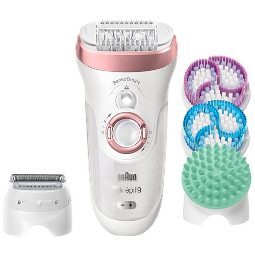 Эпилятор Braun 9-990 Silk-epil 9 SkinSpa SensoSmart, белый/розовое золото