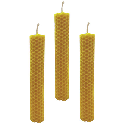 фото Набор свечей восковых подарочный "вощина". 3 свечи 13,5*2,5 см триада