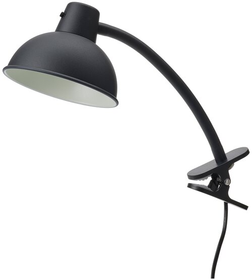 Лампа офисная ИКЕА СКУРУП с зажимом, GU10, 8.5 Вт, черный