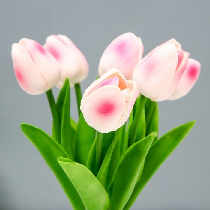 Ночник "Розовые тюльпаны" LED Вт К розовый - фотография № 5