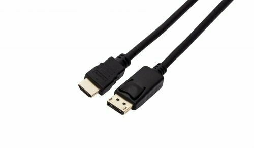 Filum Кабель Display port-HDMI 1.8 м, медь, черный, разъемы: Display port male- Hdmi A male, пакет.