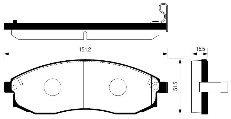 Колодки тормозные дисковые к т 4 шт. Sangsin SP1256