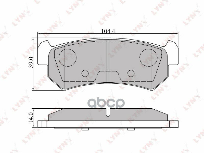 Колодки Тормозные Дисковые LYNXauto арт. BD-1807