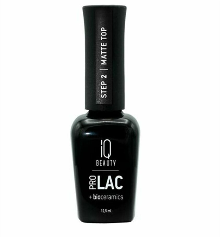 Топ для лака IQ BEAUTY PROLAC+bioceramics Matte top, матовое, 12.5 мл