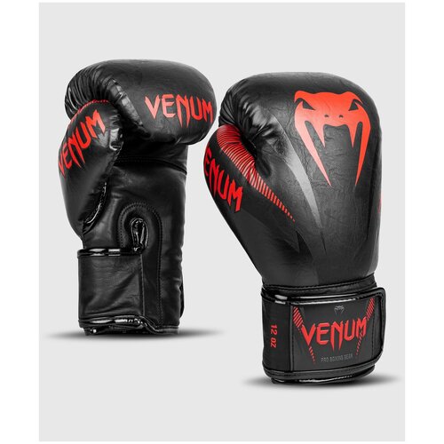 Боксерские перчатки VENUM IMPACT - черный/красный - Venum - Черный - 10 oz