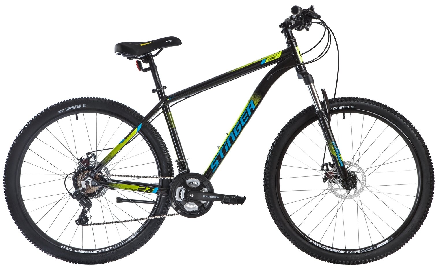 Stinger Element Evo 27.5" 2021 (требует финальной сборки), Цвет черный, Размер 20"