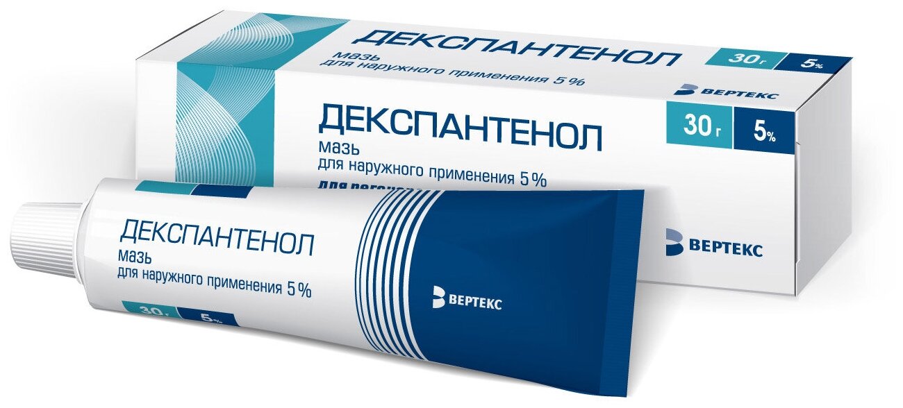 Декспантенол мазь д/нар. прим., 5%, 30 г