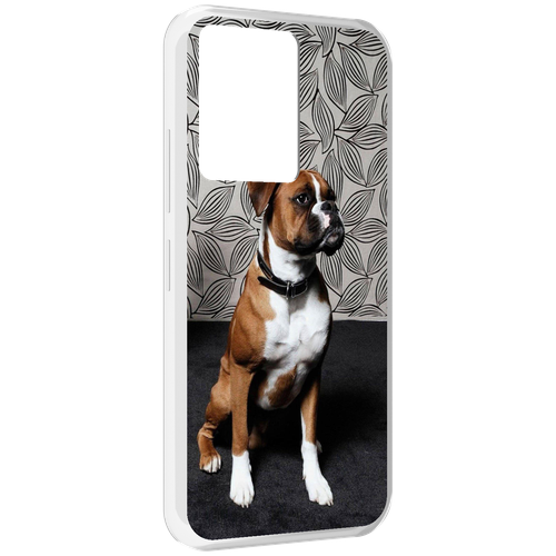 Чехол MyPads боксер собака для Infinix Note 12 5G X671 / Note 12 Pro 5G задняя-панель-накладка-бампер
