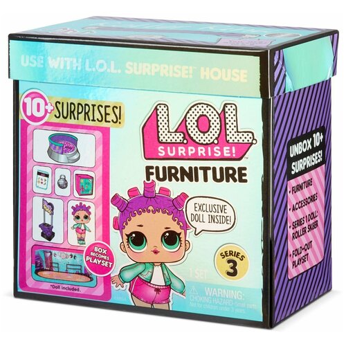 LOL Surprise Мебель №9 - Фурнитура Роликовая арена игровой набор lol surprise furniture spaces c мини куколкой cozy babe 576624 разноцветный