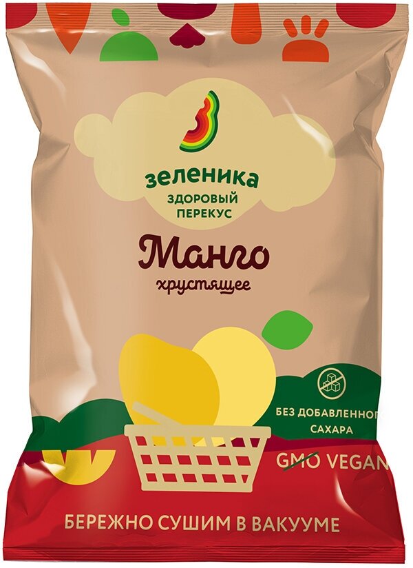 Здоровый перекус "Манго", хрустящее Зеленика 15 г