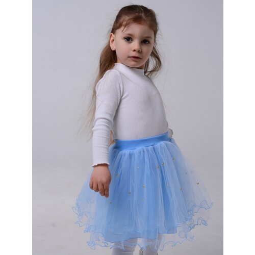 фото Школьная юбка-шорты, мини, размер 1-3, голубой красотуля :)