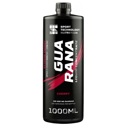 фото Предтренировочный комплекс sport technology nutrition guarana liquid concentrate вишня 1000 г 1 шт. 1000 мл