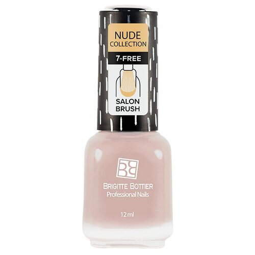 Brigitte Bottier Лак для ногтей Nude Collection, 12 мл, пудровый brigitte bottier верхнее покрытие 3d lens top coat прозрачный 12 мл