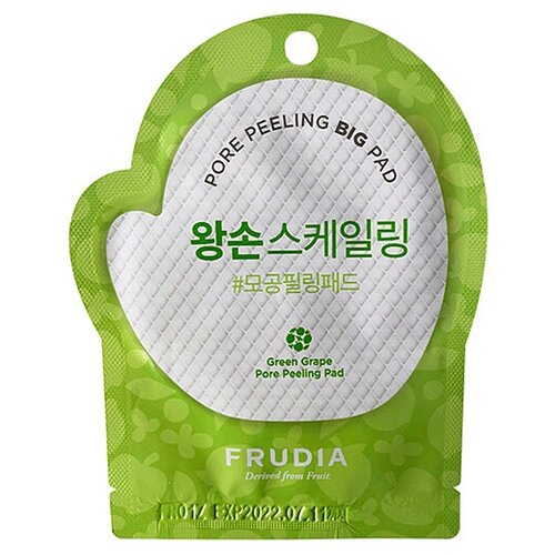 Frudia, Диски отшелушивающие с зеленым виноградом (1саше), Green grape pore peeling pad (Pouch)