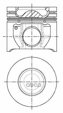 Поршень Dm.89.90x2x2x2 +0.50 Цена За 1 Шт. NURAL арт. 87-148107-30