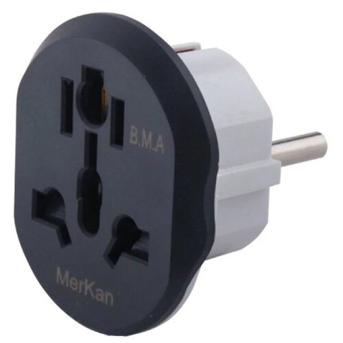 Аксессуар Универсальный сетевой переходник Merkan 16А Grey Китай/Англия / Россия/Европа