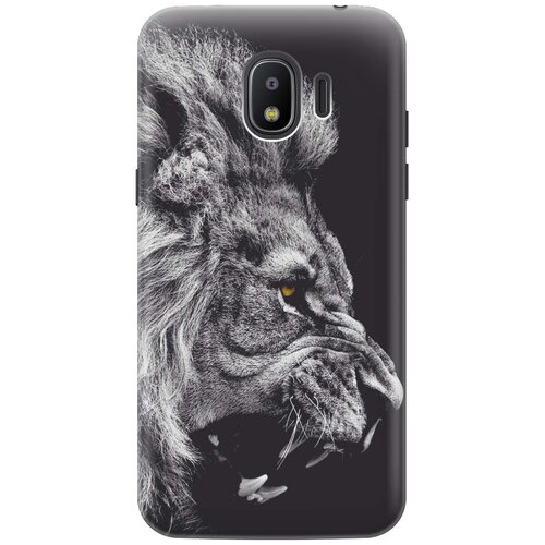 фото Cиликоновый чехол на samsung galaxy j2 (2018) / самсунг джей 2 2018 с принтом "морда льва" gosso