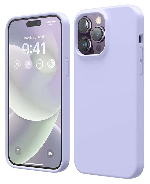 Чехол Elago Soft Silicone для iPhone 14 Pro, фиолетовый