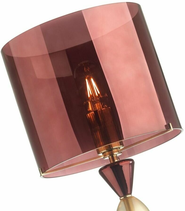 ODEON LIGHT 4868/1S STANDING ODL_EX22 57 бордовый/стекло Абажур для высокой лампы TOWER