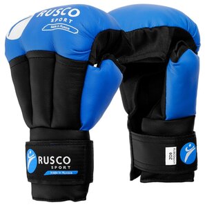 RuscoSport Перчатки для рукопашного боя RuscoSport, 6 унций, цвет синий