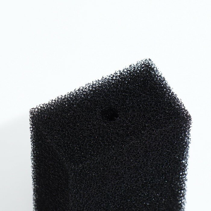AQUA STORY Губка прямоугольная для фильтра № 12, ретикулированная 30 PPI, 10 х 6 х 14 см, черная - фотография № 6