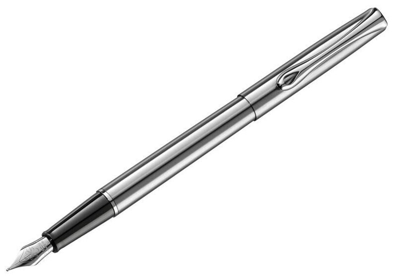 Ручка перьевая DIPLOMAT Traveller stainless steel F синий D10057495