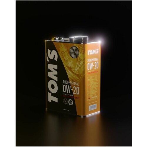 Моторное масло TOM'S Professional 0W-20 Синтетическое 4 л