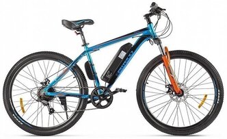 Электровелосипед Eltreco XT 600 D (2021) сине-оранжевый (требует финальной сборки)