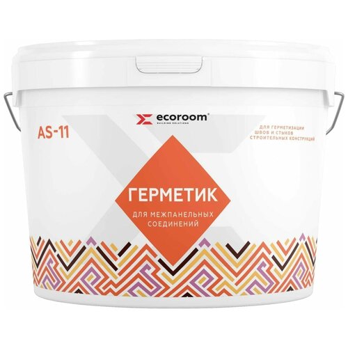 Акриловый герметик для межпанельных швов ECOROOM AS-11 серый, 7 кг E-Герм-8867/7