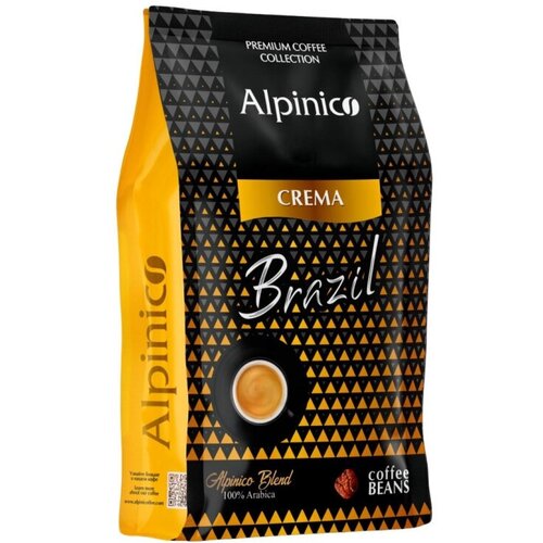 Кофе Alpinico Crema Brazil 100% арабика в зернах 1кг
