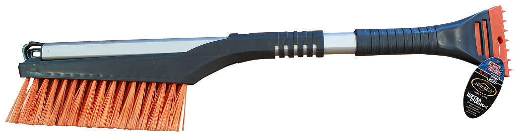 AUTOLUXE AL-104 серо-оранжевая Щетка со скребком телескопическая 63-88см серо-оранжевая AUTOLUX