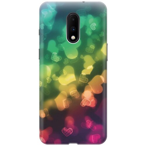 фото Re:paчехол - накладка artcolor для oneplus 7 с принтом "сердечки"