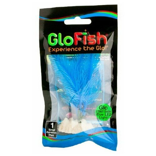 GloFish флуоресцирующее растение, синее, 13 см, GloFish S Арт.38613