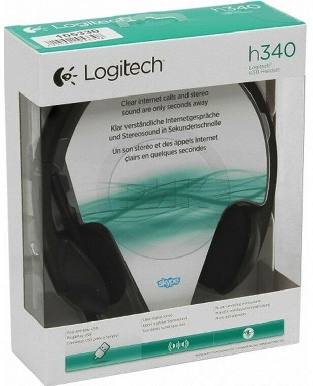 Гарнитура для ПК проводная Logitech - фото №10