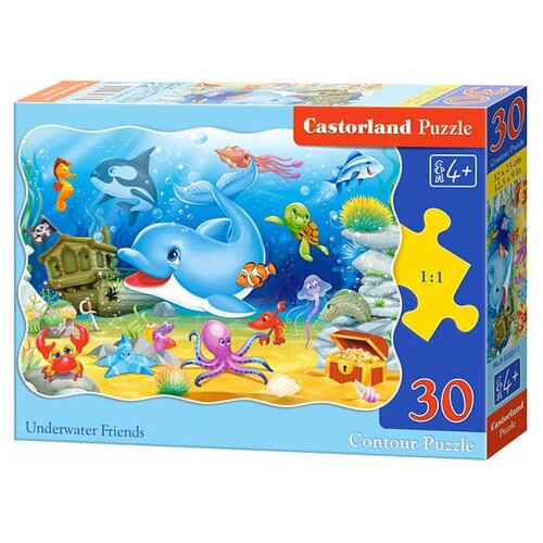 пазл castorland castorlаnd подводные друзья 30 элементов Пазл «Подводные друзья», 30 элементов